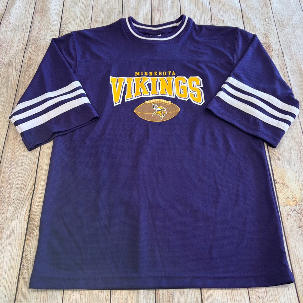 NFL Vintage Minnesota‎ Vikings Youth Large 16-18 Purple Jersey Shirt